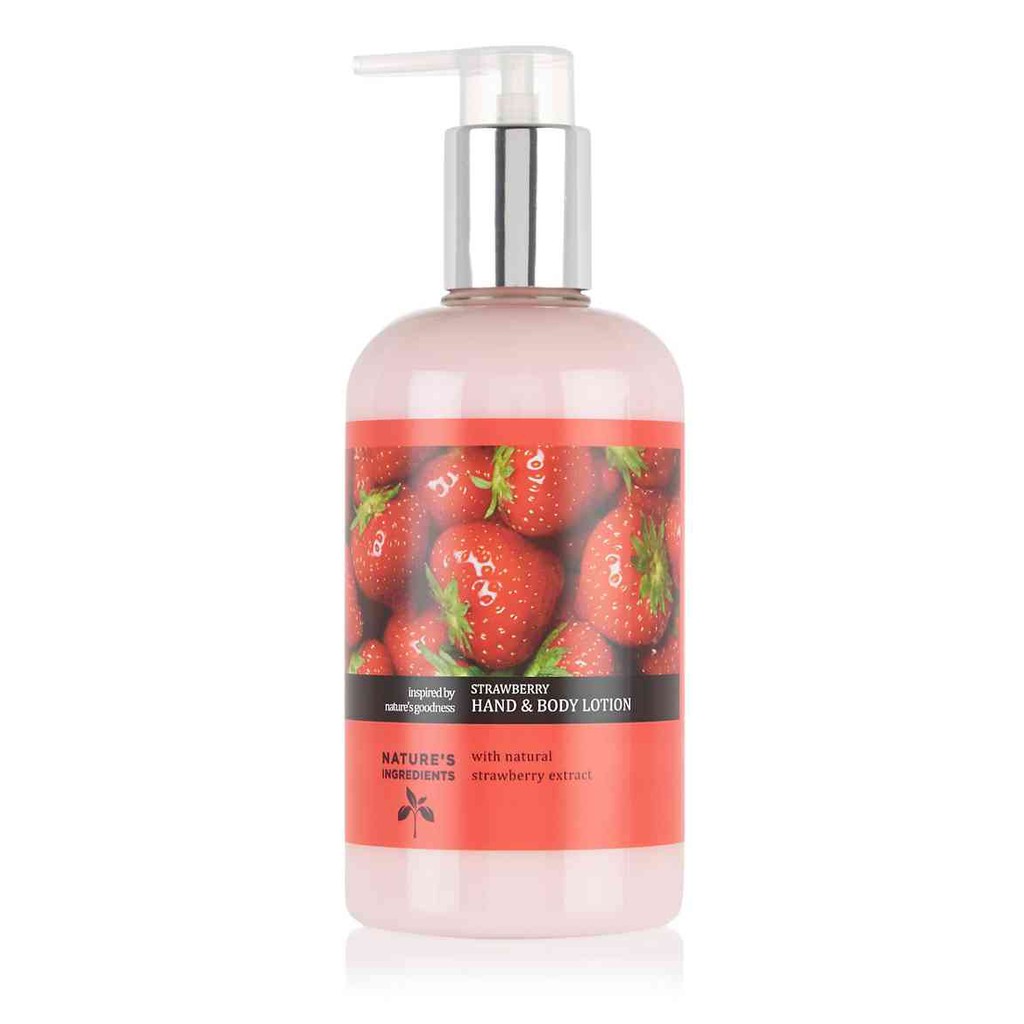 MARKS &amp; SPENCER Hand Body Lotion 300ml - Strawberry Extract