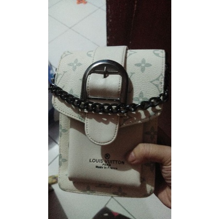 tas handphone LV putih