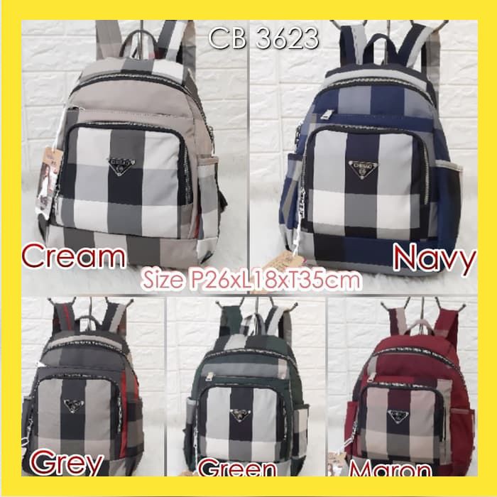 TAS RANSEL IMPORT CHIBAO FASHION WANITA MURAH SEKOLAH CEWEK MOTIF KEKINIAN FS052