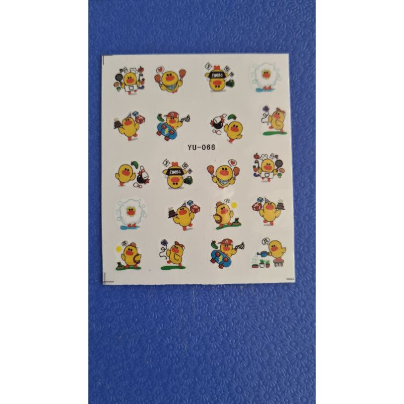 Water Decal Nail Art Stiker Emoji