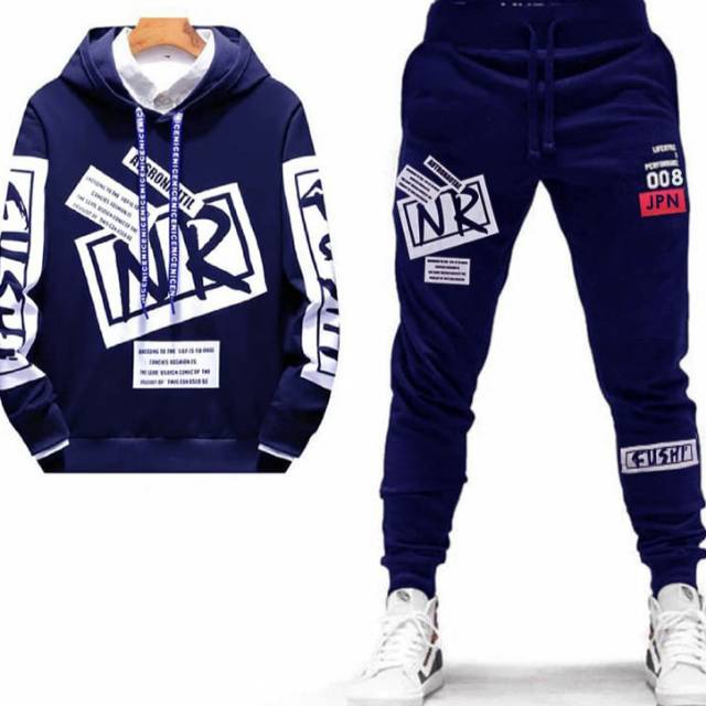 SWEATER HOODIE SETELAN PRIA KEKINIAN/ SWEATER+CELANA JOGER PRIA