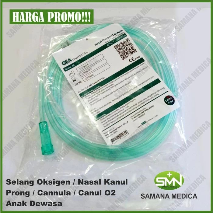 Selang Oksigen / Nasal Kanul / Prong / Cannula / Canul O2 Bayi Anak  Infant Child Oxygen REGULAR TIP