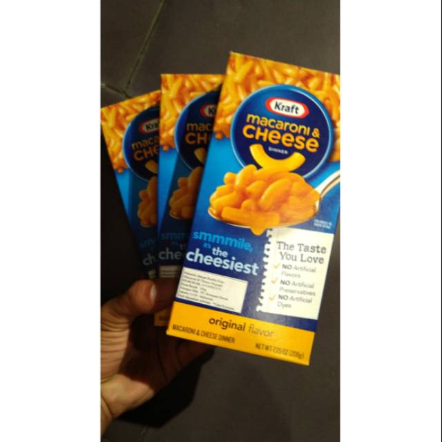 

Kraft macaroni & chesee original flavor