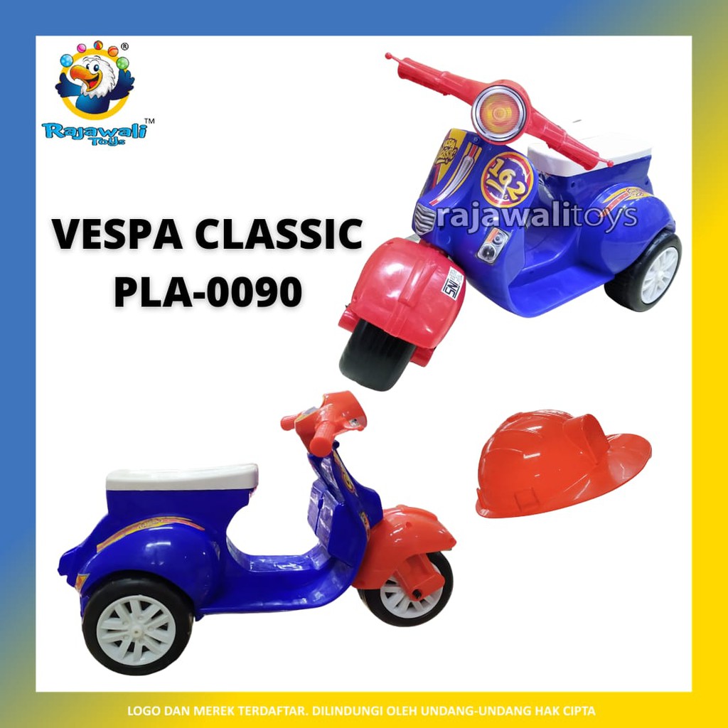 VESPA CLASSIC PLA-0090 /MAINAN DORONG VESPA/VESPA PLASTIK ANAK 2 TAHUN