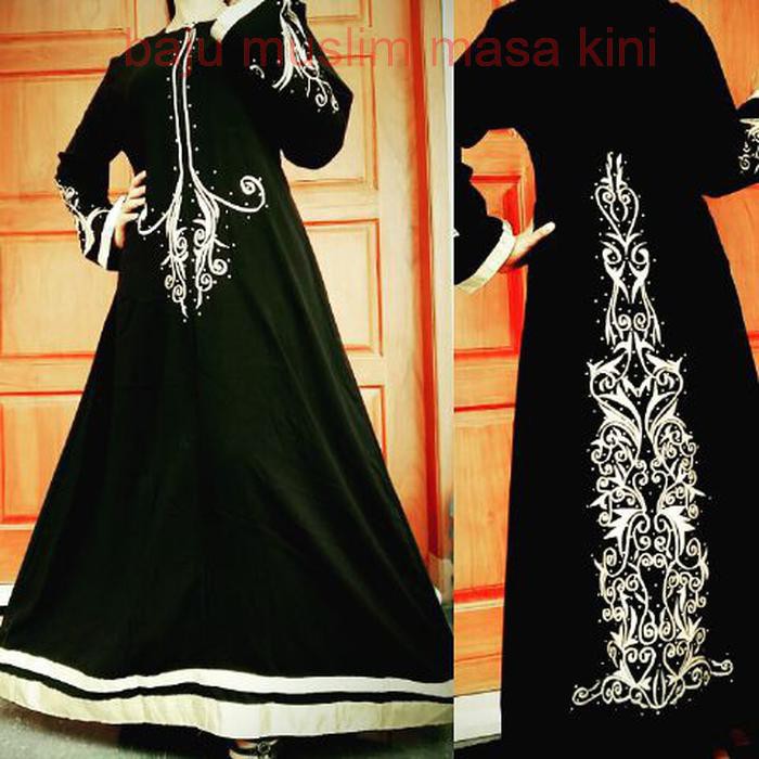 FASHION MUSLIM KEKINIAN BARU abaya bordir india 4