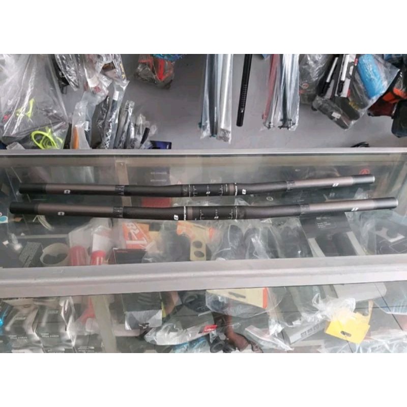 HANDLE BAR STANG SETANG SEPEDA CARBON XLR8 FLAT BAR