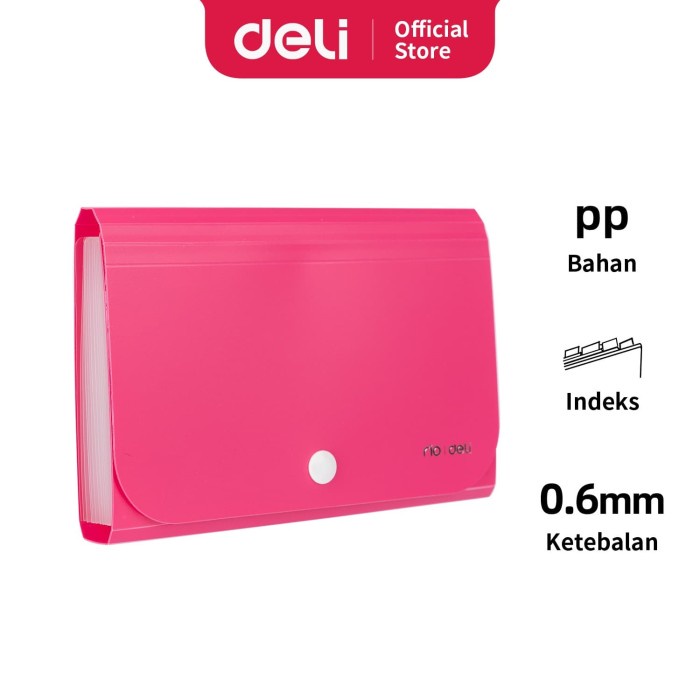 

ORGANIZER-DOCUMENT- DELI E5561 EXPANDING FILE/EXPANDING FILE - EXPANDING FILE SNAP A6 13P - KUNING