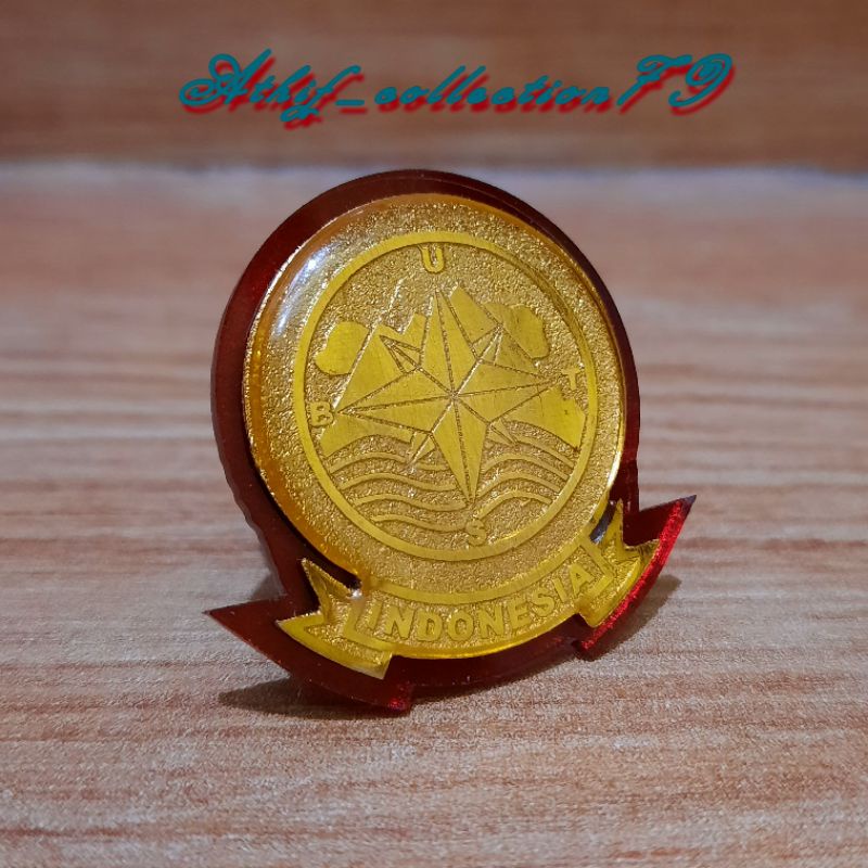 Pin Basarnas Kuningan Magnet Pin Mata Angin Basarnas + Box Pin