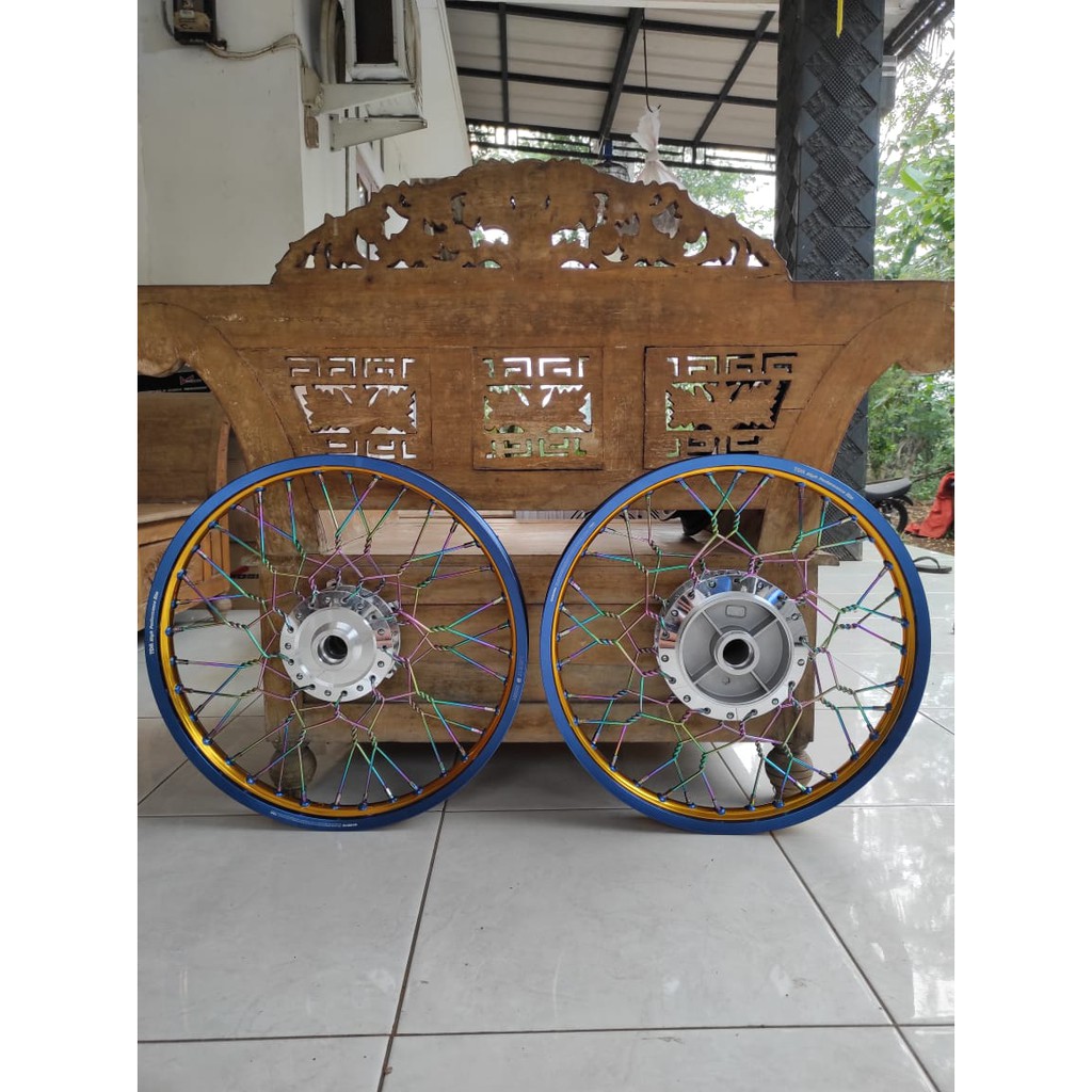 Velg Jari Jari Sonic Paketan Ring 17 TDR TwoToone Model Stell Ulir Kepang