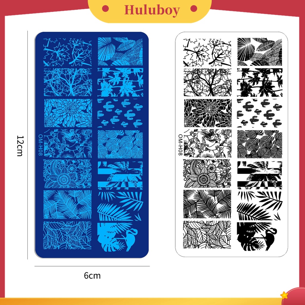 Huluboy Huluboy♡ Plat Stempel Kuku Efektif Presisi Untuk Salon