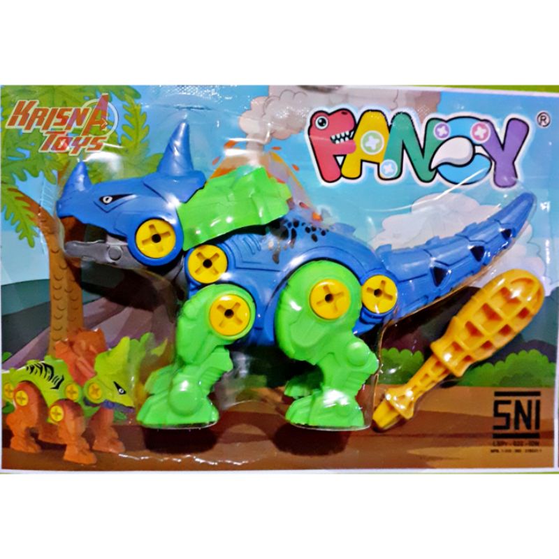 MAINAN ANAK ROBOT DINOSAURUS RAKIT/DINO RAKIT ISI 8pcs/Lembar