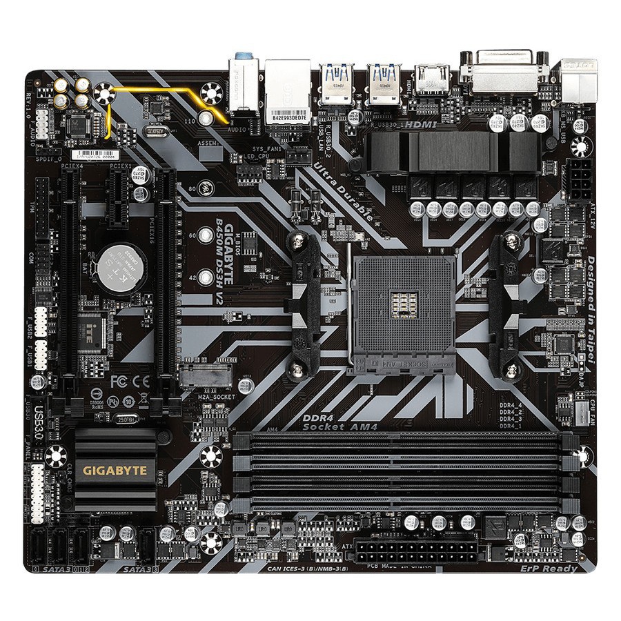 GIGABYTE MOTHERBOARD GA-B450M-DS3H AM4