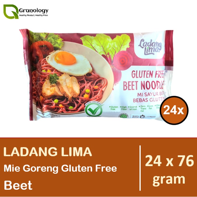 Ladang Lima Mie Goreng Bumbu Gluten Free Beet 1 dus 24 pcs