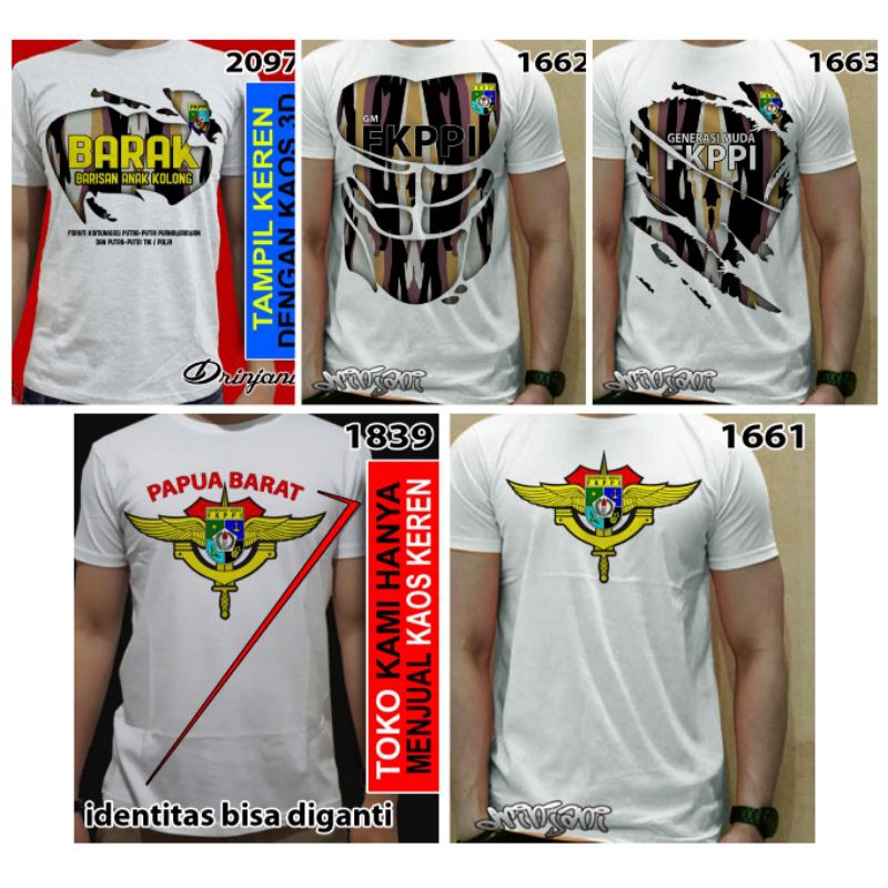 kaos baju ormas fkppi barak anak kolong terlaris / drinjani cloth