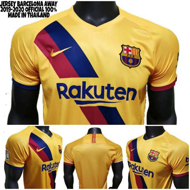 Jersey Bola barca Barcelona Away 2019-2020 Grade Original impor