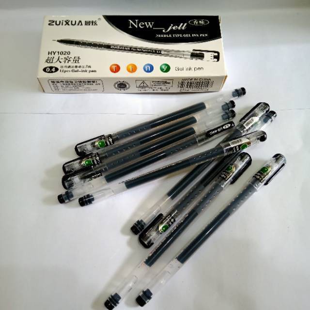 

Pulpen New Jell Zuixua Needle type gel ink pen PROMO PULPEN GEL ZUIXUA NEW JELL PULPEN GEL NEW JELL 0.4mm Bolpen Gel