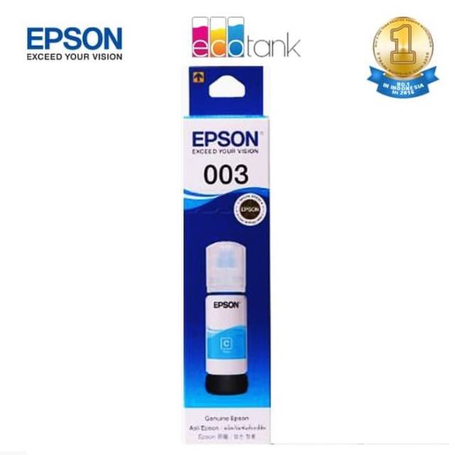 TINTA EPSON ORIGINAL 003 L1110 L3100 L3101 L3110 L3150 L5190 CYAN