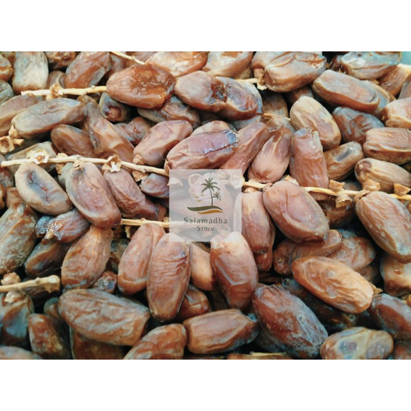 

Kurma Tunisia Tangkai Palm Fruit 1kg / 500gr / 250gr Deglet Nour / Kurma Tangkai