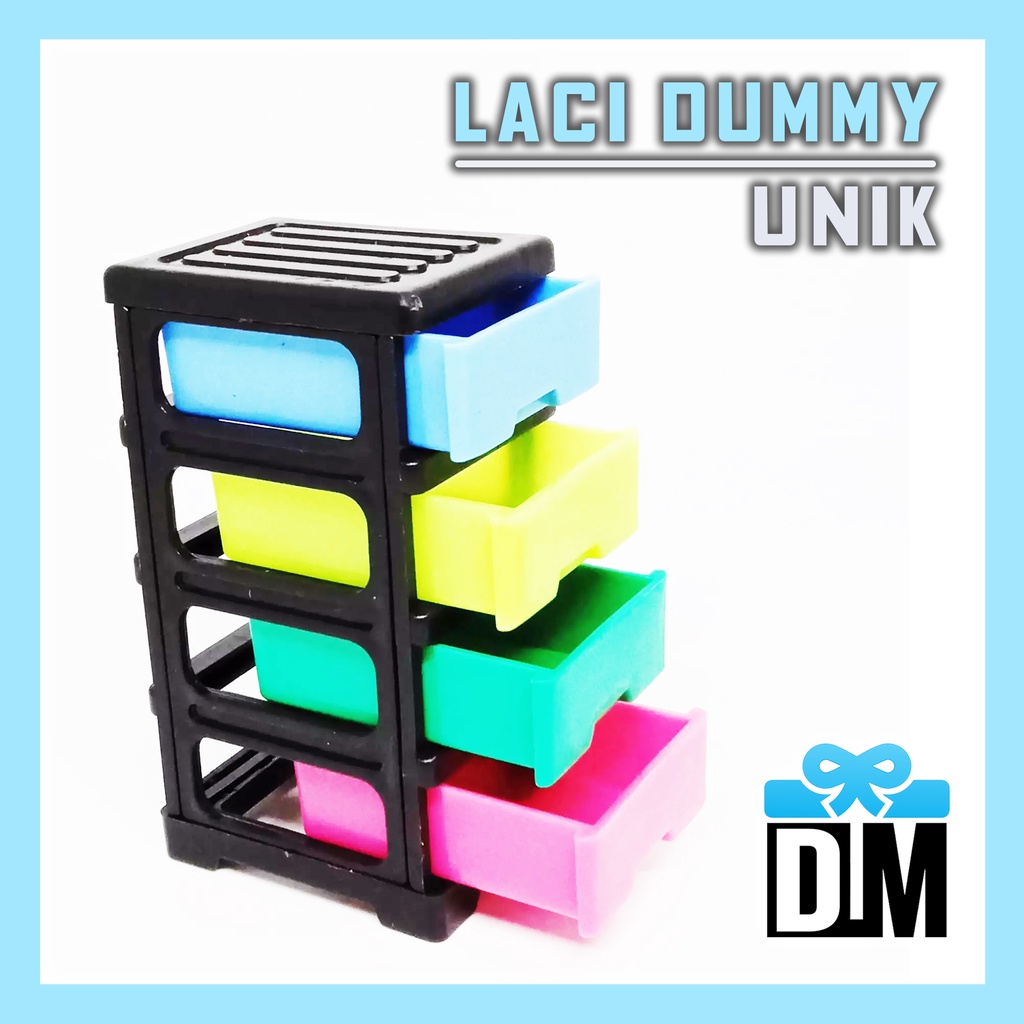 Laci Dummy Mainan Kecil Mini Drawer Baju Boneka Miniatur Laci Ikan Cupang Aquarium Drawer Lucu Cute