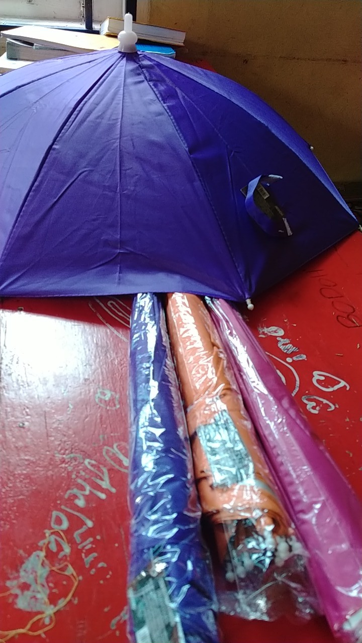 Payung Topi Kepala/topi Payung/payung Kepala Diameter 60cm