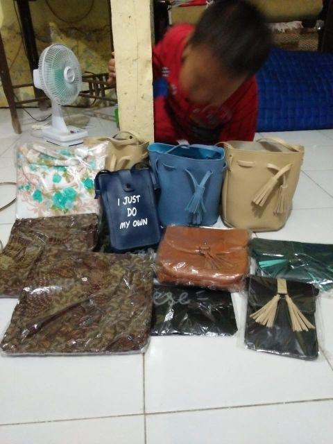 Couple Gamis Sogan 2477 Padi Kombinasi Batik Modern Long Dress Terusan Seragam Pesta