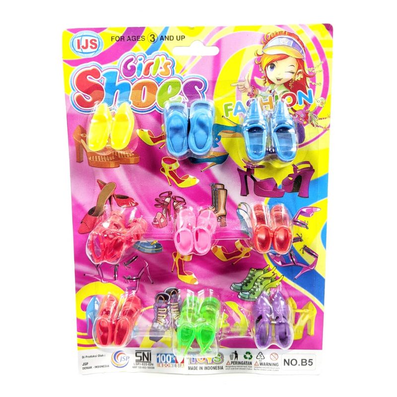 MAINAN BARBIE / SEPATU BARBIE MURAH 9 PCS