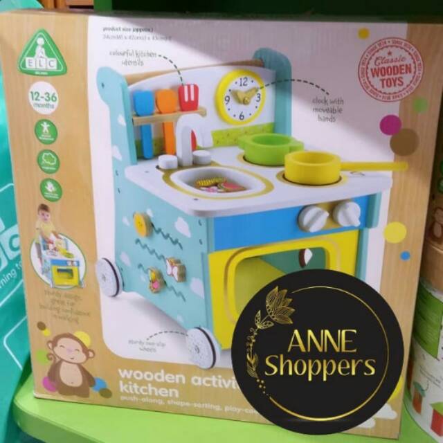 elc wooden activity kitchen