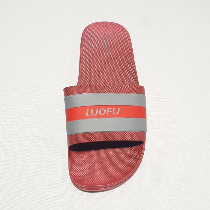 LUOFU ORIGINAL Sandal pria selop luofu karet sendal slide cowok import 1162M1