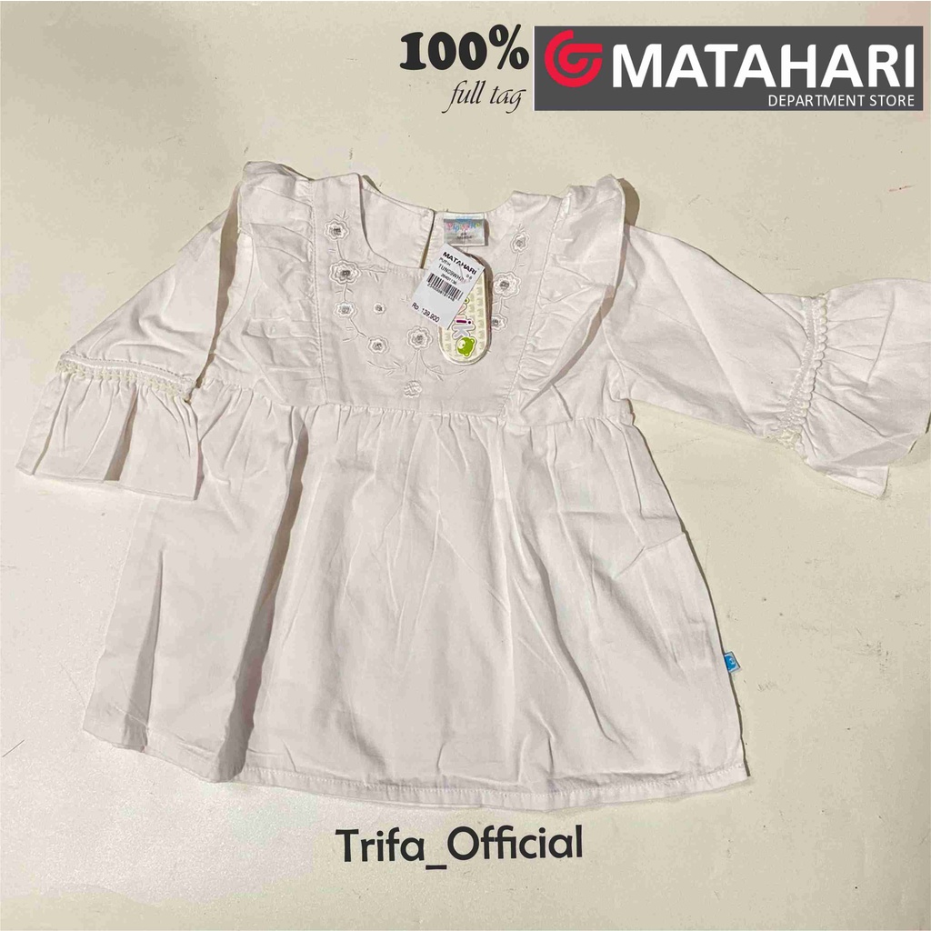 Baju Bayi Perempuan/Kemeja Bayi/Blouse Anak Perempuan Pipiniko12-18 Bulan