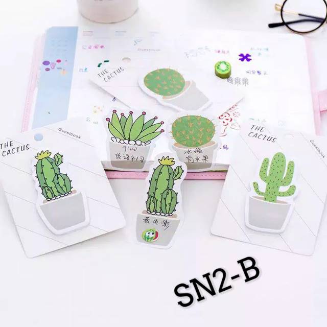 TANZILENTERPRISE | STICKY NOTES | STICKY NOTES LUCU | STICKY NOTES KARAKTER | STICKY NOTES KAKTUS
