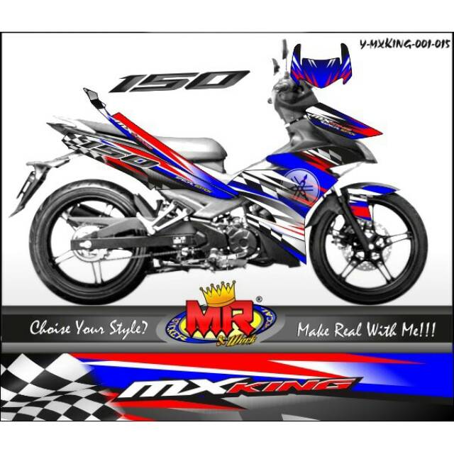 Decal Dekal Jupiter Mx King 150 Stiker Sticker Semi Full Desain