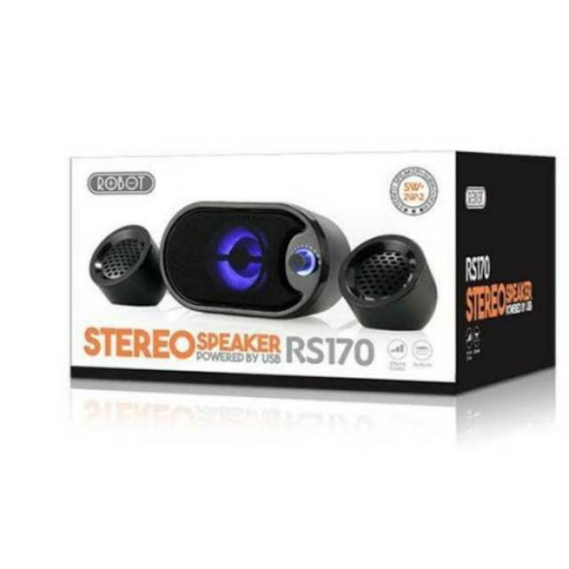 Speaker robot stereo RS-170 speaker with LED