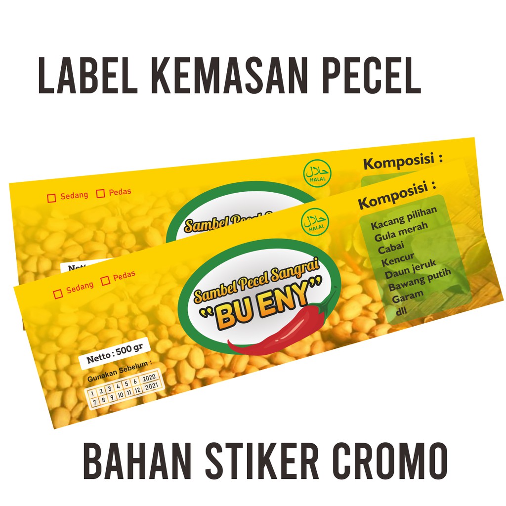 

Label Sambel Pecel