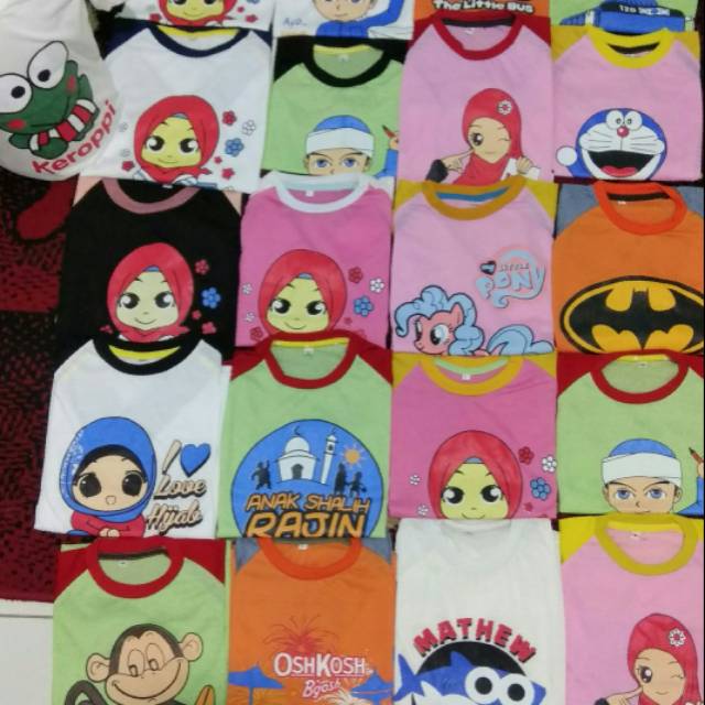 TERMURAH GROSIR KAOS BAJU  ANAK /grosir kaos anak,/kaos anak murah /