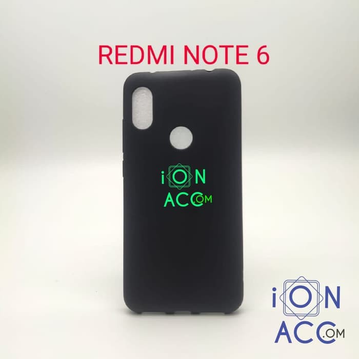 CASE SLIM MATTE REDMI NOTE 6 BLACK MATTE CASE