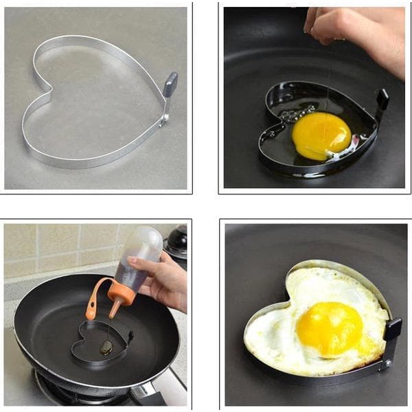 Cetakan Telur Bentuk HATI / Egg Mold Love