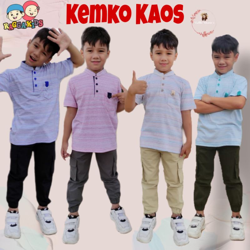 kemko kemeja koko kaos anak laki laki usia 1 2 3 4 5 6 7 8 9 10 11 tahun by raggakids depok