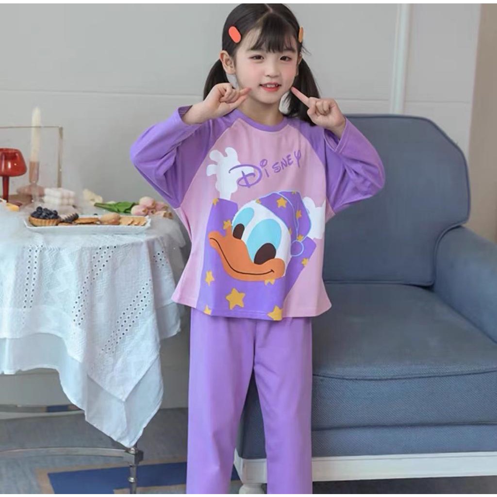 Piyama Import Baju Tidur Anak Unisex PP Import Disney Dino