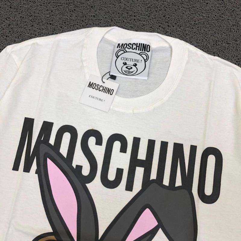 Kaos Tshirt Moschino Rabbit Playboy Hitam &amp; Putih Premium Hight Quality