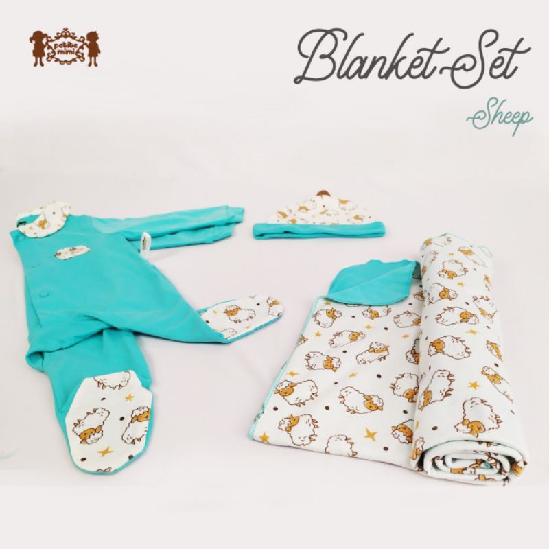 Petite Mimi Blanket 4in1 - Selimut Bayi Set