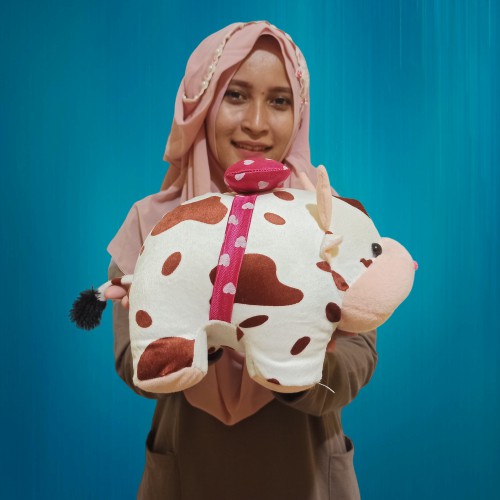 Boneka sapi motif S murah