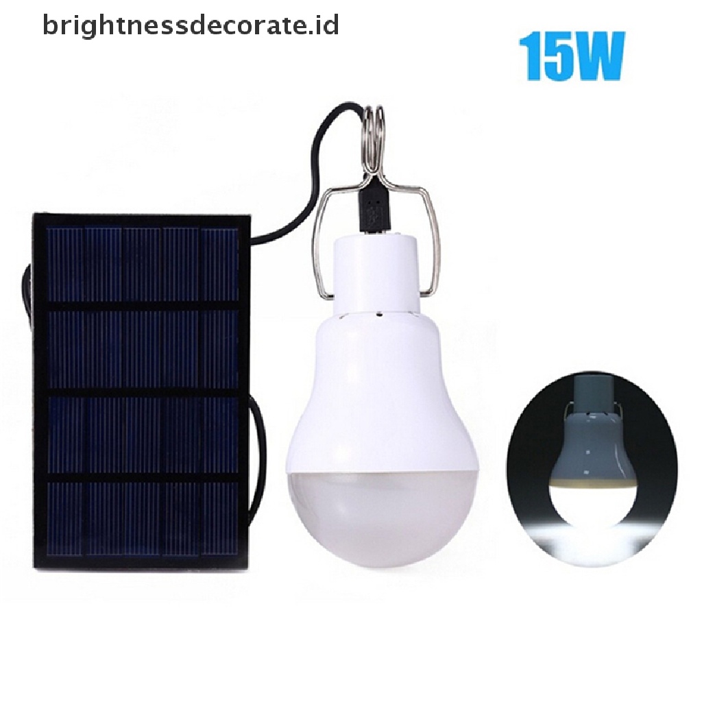 (Birth) S-1200 Lampu Bohlam Led 15w 130lm Portable Tenaga Surya