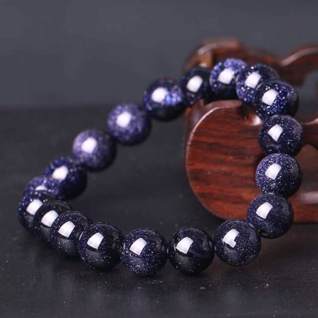 Gelang Batu Pasir Emas Biru Pasir Intan Blue Sand