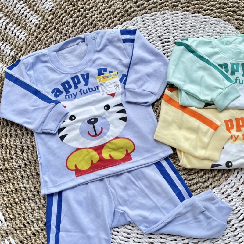 Setelan Baju Bayi Piyama Bayi Lengan Panjang Baju Tidur Bayi DNW BABY