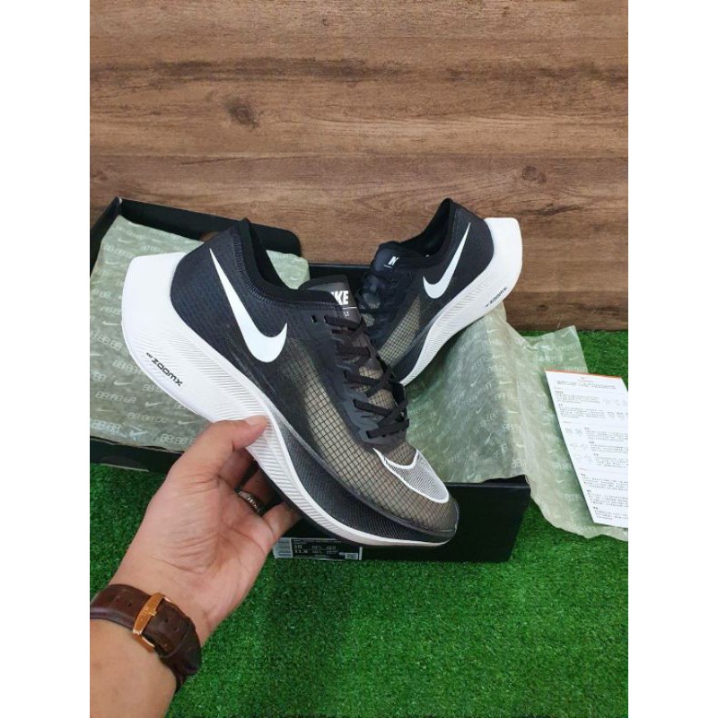 SEPATU NIKE ZOOM X VAPORFLY NEXT BLACK WHITE PK GOD BNIB