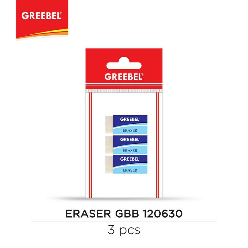 GREEBEL Penghapus Putih / Eraser White GBB 120630 (3pcs / Set)