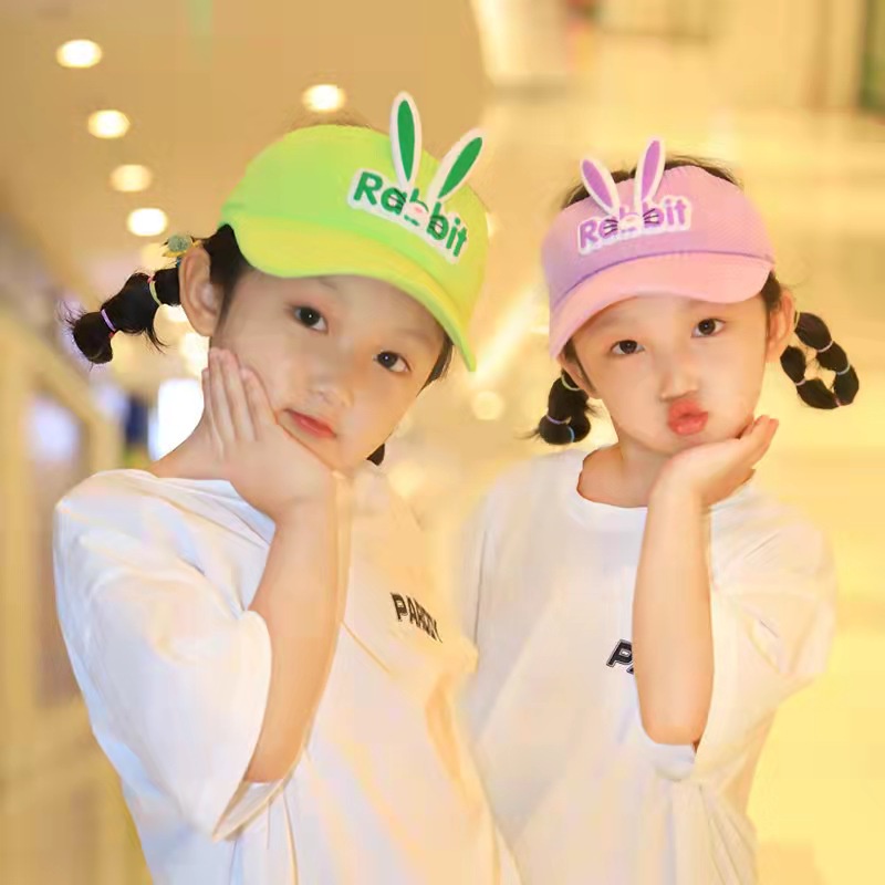 (COD) Ready Topi Golf Senam Pantai Import Korea Rajut Karet Anak