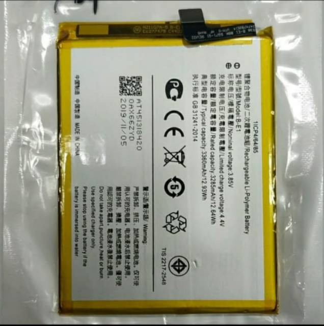 Baterai vivo Y71 Y 71 B-E1 B E1 ORIGINAL battery battle batt batre