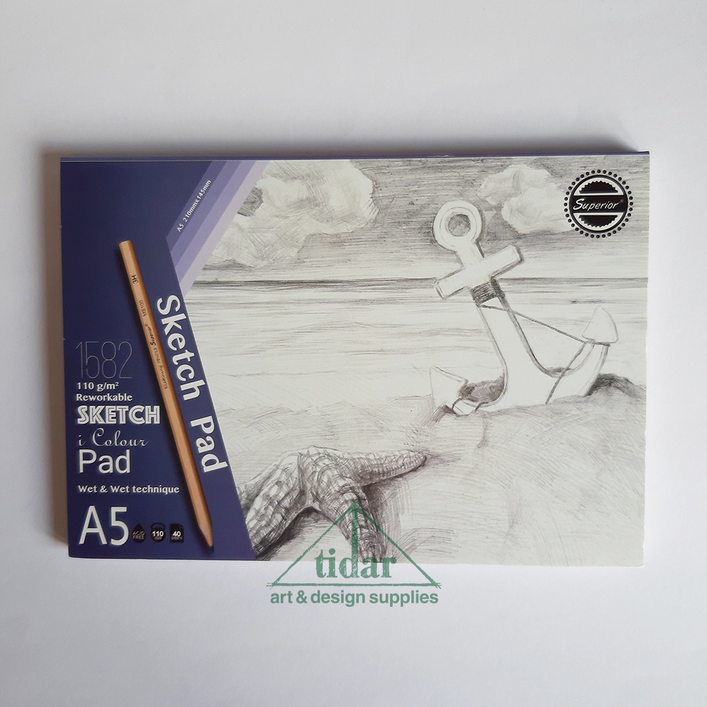 

V-Tec Sketch Pad A5 110 gsm - Buku Gambar / Drawing / Sketch Book