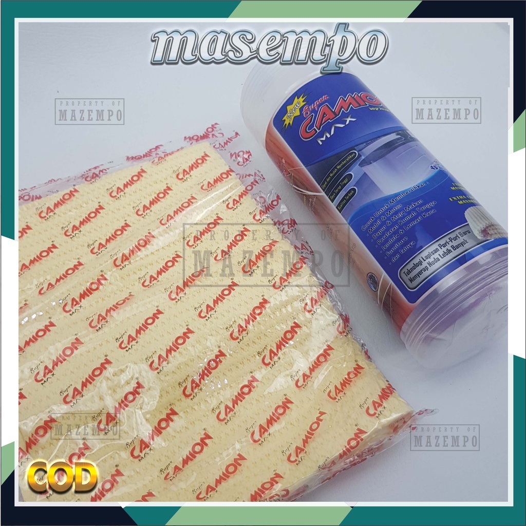 Lap kanebo mobil original Chamois Camion 100% jumbo tebal untuk motor MASEMPO MAZEMPO